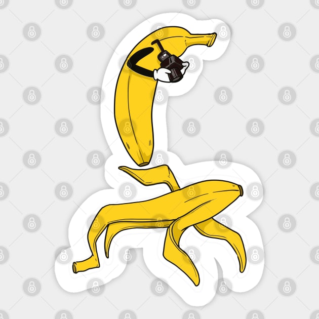 Bananas and Crime Sticker by gdimido